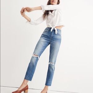 Madewell High-Rise Slim Boyjean cropped